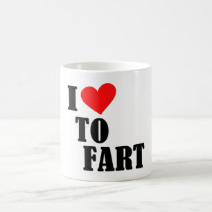 i Love To Fart Classic White Mug