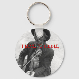 "I LOVE TO FIDDLE" KEY RING