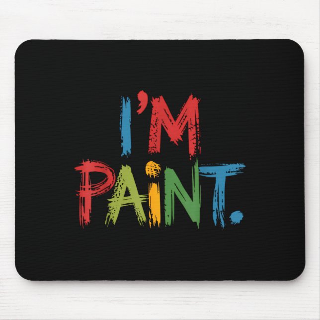 I Love To Finger Paint I'm Paint Funny Couple Vale Mouse Mat (Front)