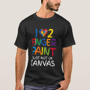 I Love to Finger Paint I'm Paint Old Couple Funny T-Shirt