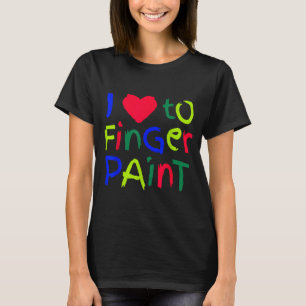 I Love To Finger Paint Matching I'm Paint Couple V T-Shirt