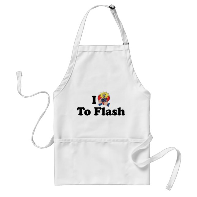I Love To Flash - Photography Lover Standard Apron (Front)