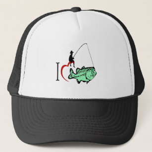 I Love Fishing Hats & Caps