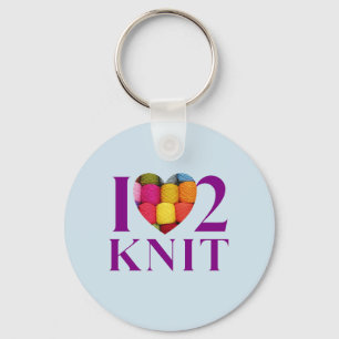 I Love to Knit - Key Ring