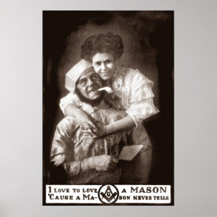 I Love to Love a Mason, 1908 Poster