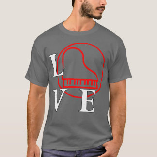 I love to play Piano for Pianist music lover T-Shirt