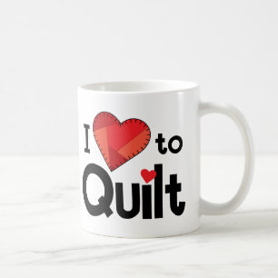 I Love to Quilt Mug – Cute Gift for Quilters