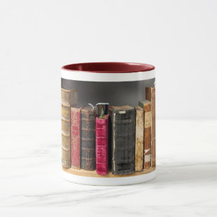 I Love to Read, Antique Vintage Books Mug