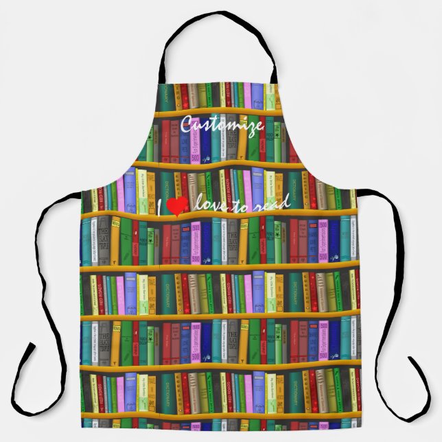 I love to read Books Thunder_Cove  Apron (Front)