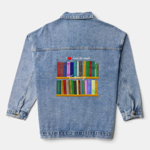 I love to read Books Thunder_Cove Denim Jacket