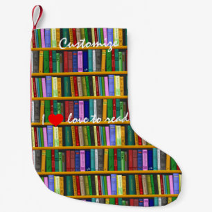 I love to read Books Thunder_Cove Small Christmas Stocking