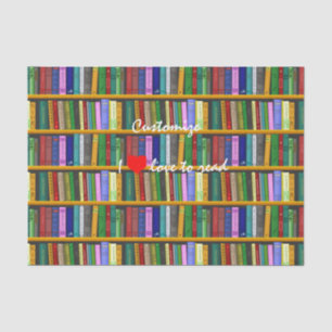 I love to read Books Thunder_Cove Tissue Paper