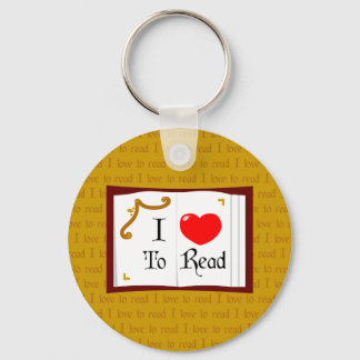 I Love To Read Key Ring