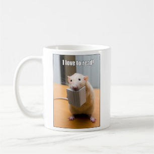 I love to read!  Marty Mouse Mug