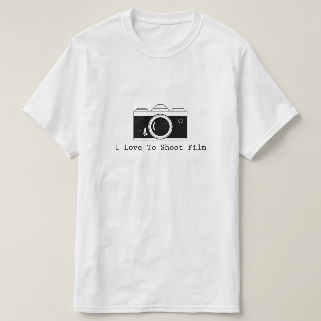 I Love To Shoot Film T-Shirt (Design Front)