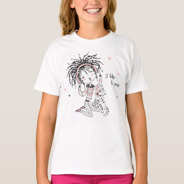 I Love to Sing T-Shirt (Front)