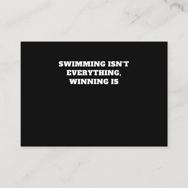 I Love To Swim Art Design Swimming Quote Gift Idea Enclosure Card (Front)