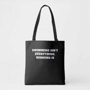 I Love To Swim Art Design Swimming Quote Gift Idea Tote Bag