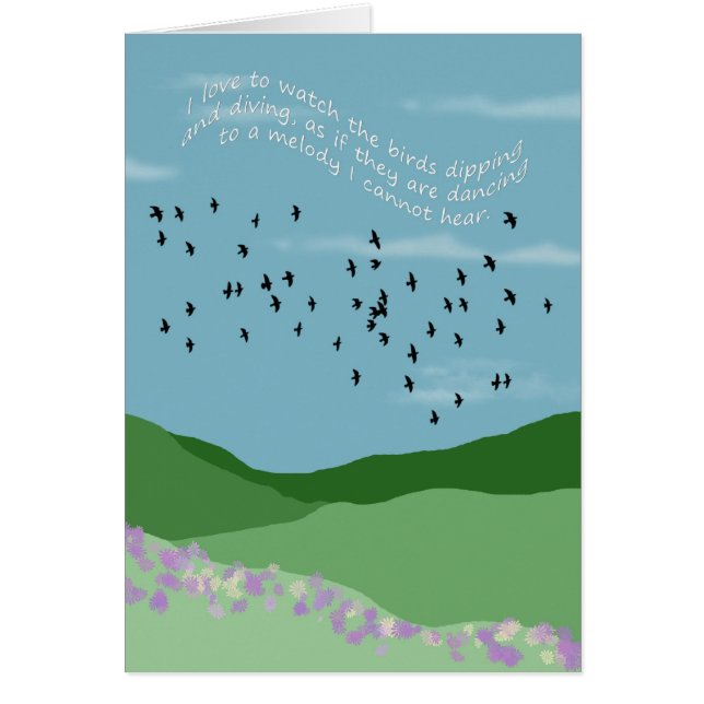 i love to watch the birds (Front)