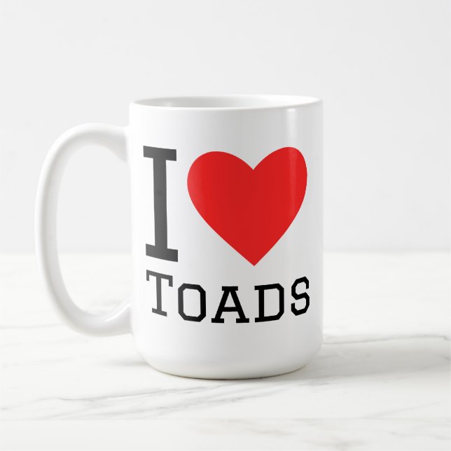 I love toads coffee mug (Left)