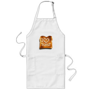 I Love Toast Long Apron