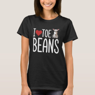 I Love Toe Beans Oriental Shorthaired Cat T-Shirt