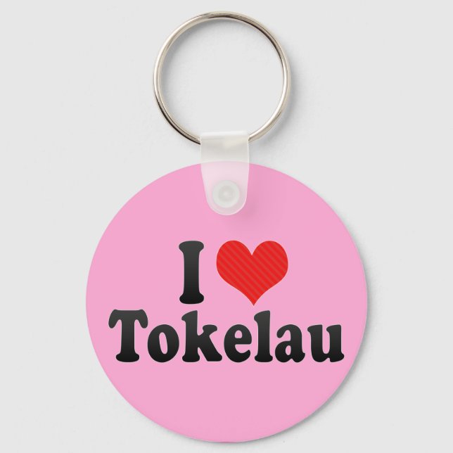 I Love Tokelau Key Ring (Front)