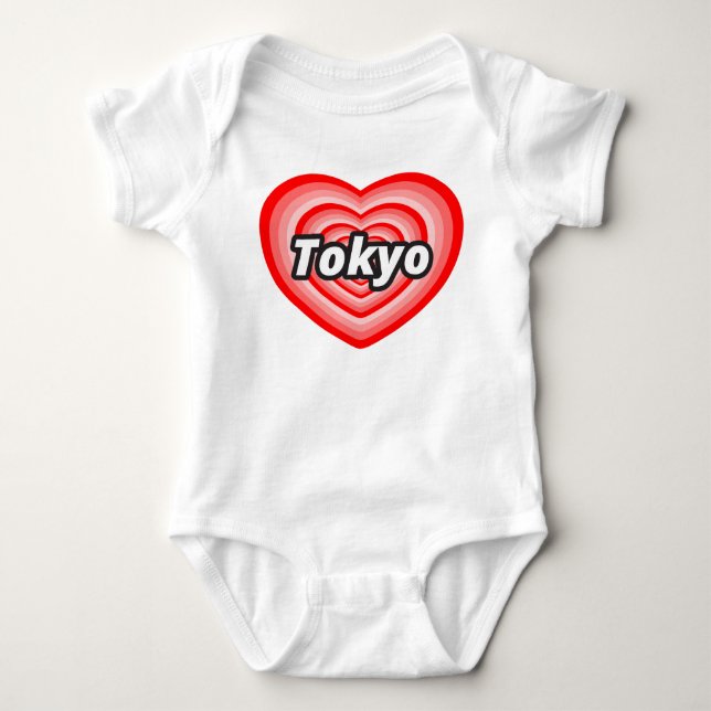 I love Tokyo Baby Bodysuit (Front)