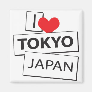 I Love Tokyo Japan Magnet