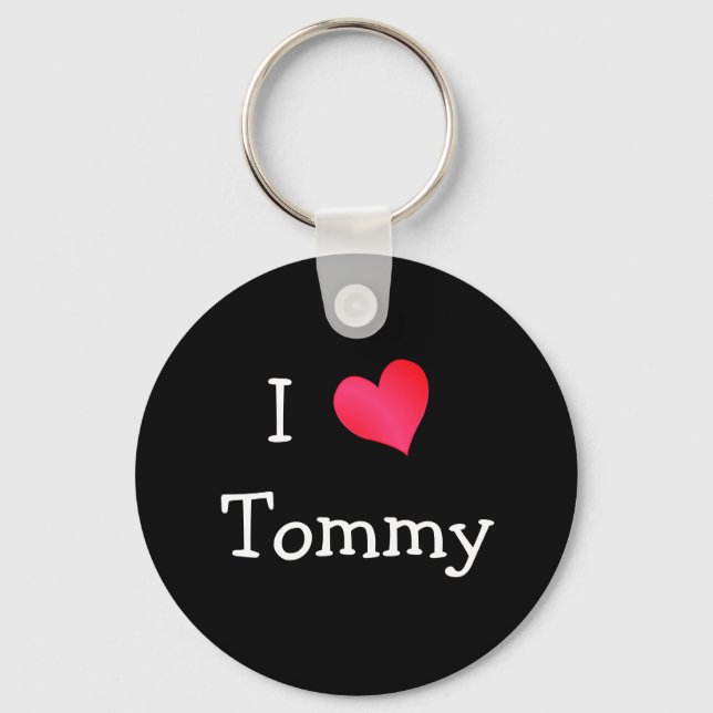 I Love Tommy Key Ring (Front)