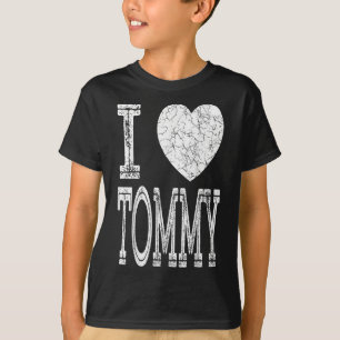 I Love Tommy Valentine Boyfriend Son Boy Heart Hus T-Shirt
