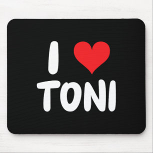 I Love Toni - Heart - Name Mouse Mat