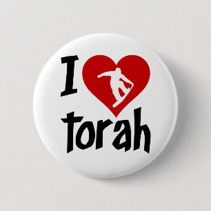 I Love Torah 6 Cm Round Badge
