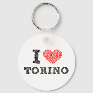 I Love Torino Key Ring