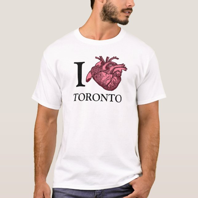 I Love Toronto anatomically correct heart tee (Front)