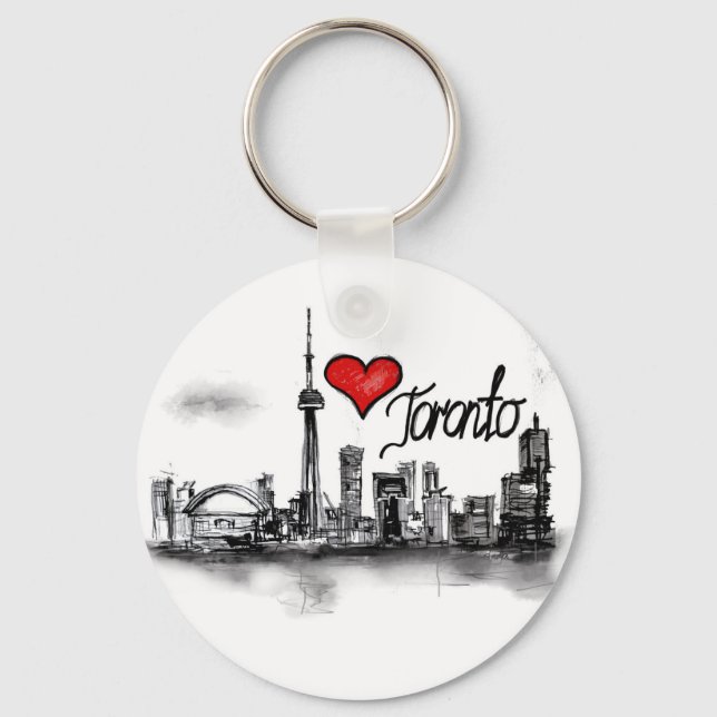 I love Toronto Key Ring (Front)