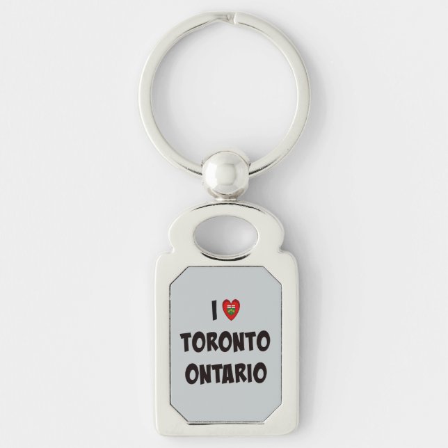 I Love Toronto, Ontario Key Ring (Front)