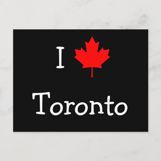 I Love Toronto Postcard (Front)