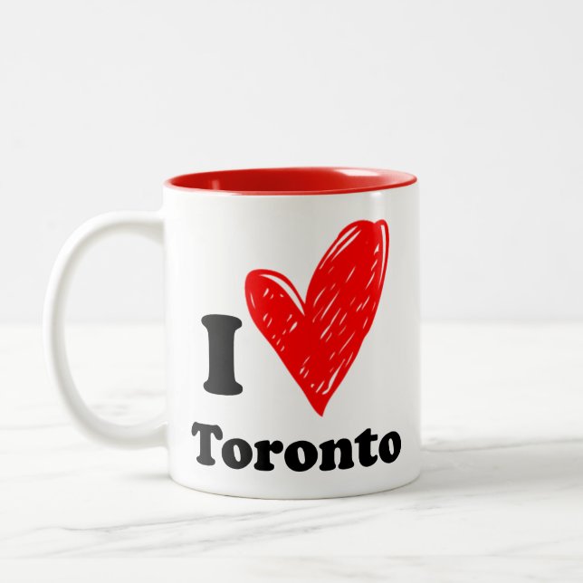 I love Toronto Two-Tone Coffee Mug (Left)