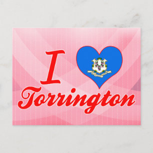 I Love Torrington, Connecticut Postcard