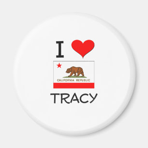 I Love TRACY California Magnet