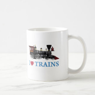 I Love Trains Coffee Mug