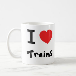 I love trains coffee mug