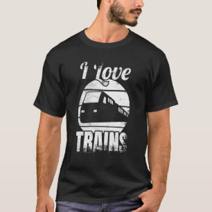 I Love Trains Railway T-Shirt