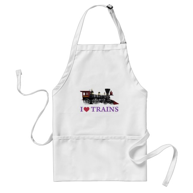 I Love Trains Standard Apron (Front)
