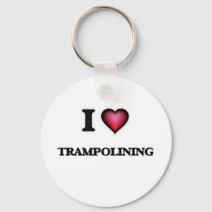 I Love Trampolining Key Ring
