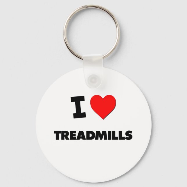I love Treadmills Key Ring (Front)