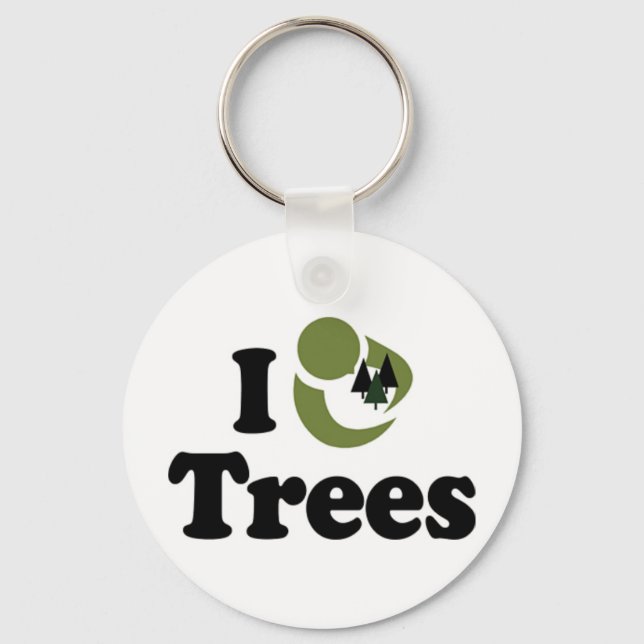 I Love Trees Keychain (Front)