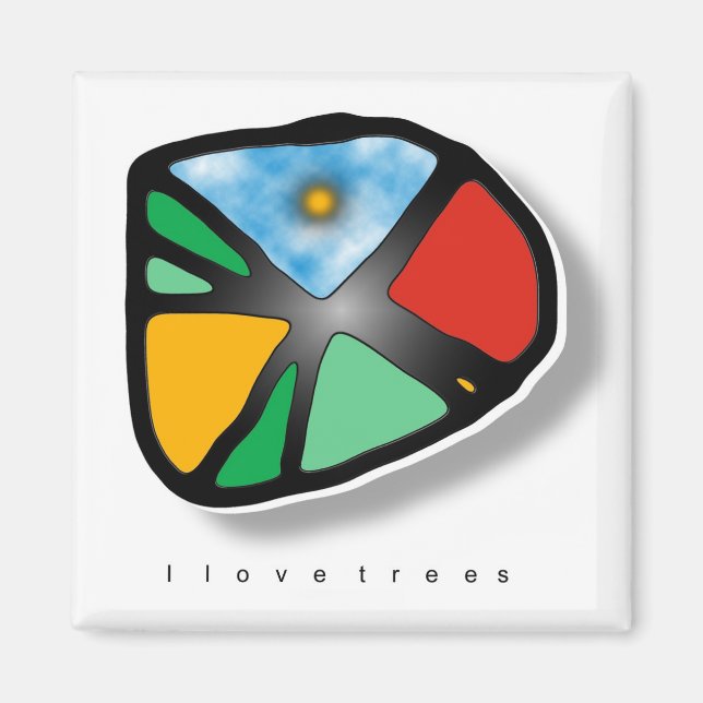 I LOVE TREES MAGNET (Front)
