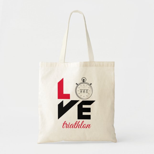 I love triathlon tote bag (Front)